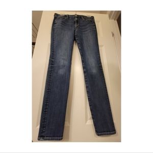 Women's American Eagle Outfitters Med Blue Hi-Rise 360 Stretch Jegging Size 8L